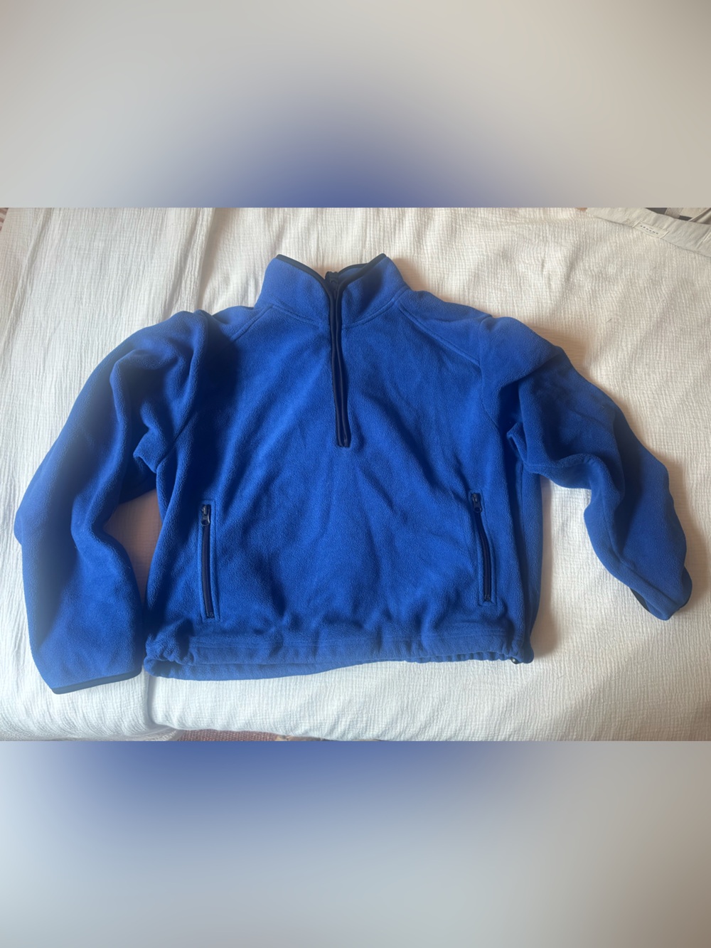 Old Navy Blue Half-Zip Fleece Pullover